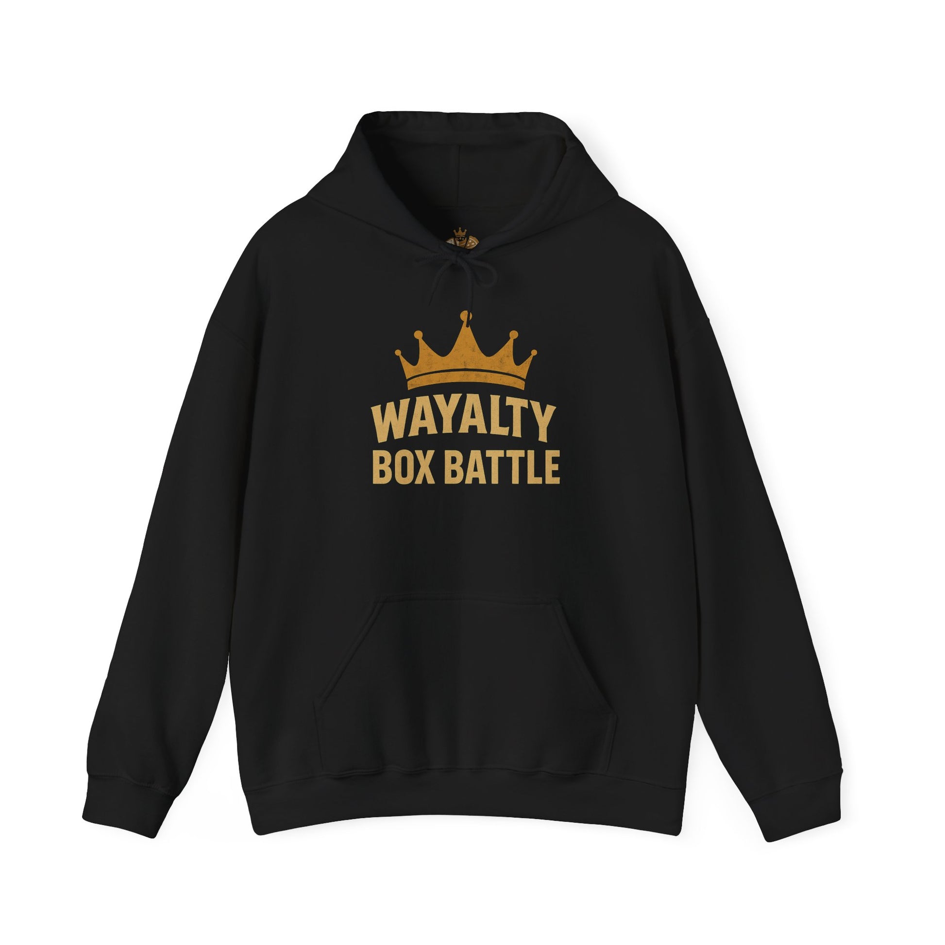 Wayalty Box Battle Hoodie — Crown Logo Pullover for Gaming Fans