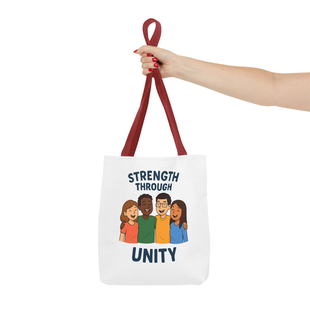 Unity Tote Bag | Strength Through Unity | Eco-Friendly Tote | Gift for Friends | Motivational Carryall | Community Spirit Bag - Wayal Store