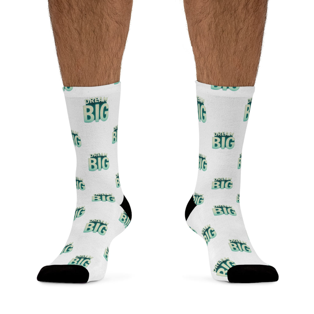 Eco-Friendly Recycled Poly Socks - Dream Big Design - Wayal Store