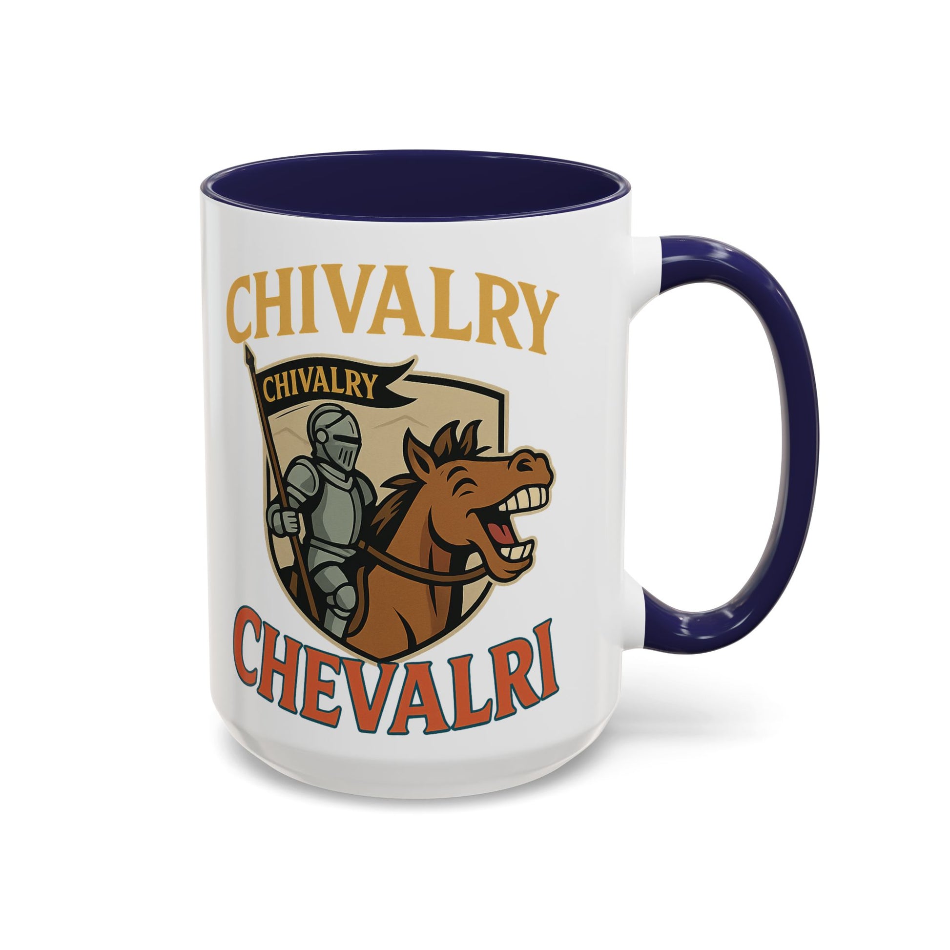 Chivalry Accent Coffee Mug, Warrior Gift, Knight Themed Cup, Medieval Decor, Unique Coffee Lover Present, Fun Office Mug - Wayal Store