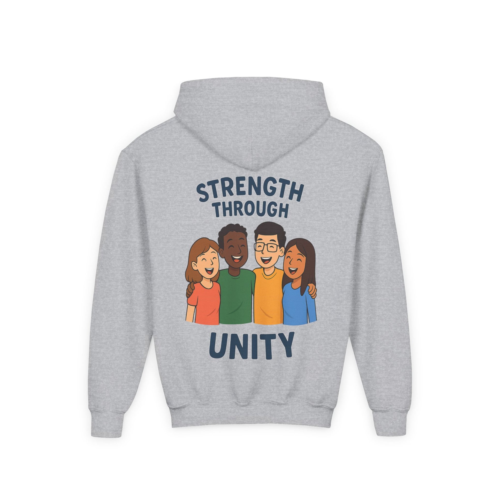 Youth Unity Hooded Sweatshirt | Peace & Unity Graphic | Diversity and Inclusion Apparel | Gift for Friends | Cozy Streetwear | [...] - Wayal Store