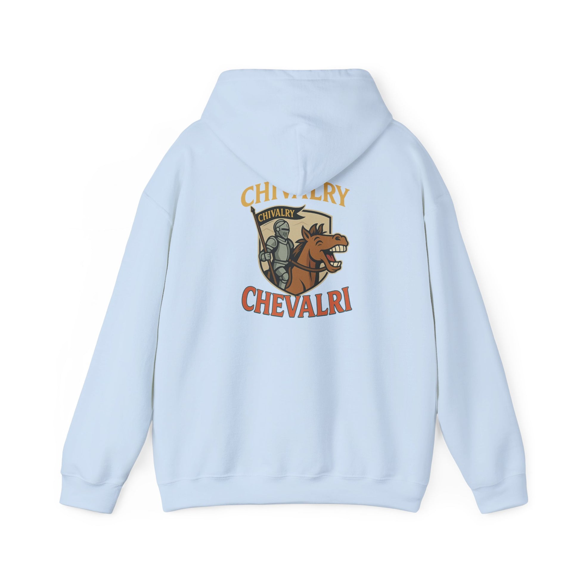 Custom Hooded Sweatshirt for Knights & Pizza Lovers | Cozy Gift, College Apparel, Fun Hoodie, Vegan Merch - Wayal Store