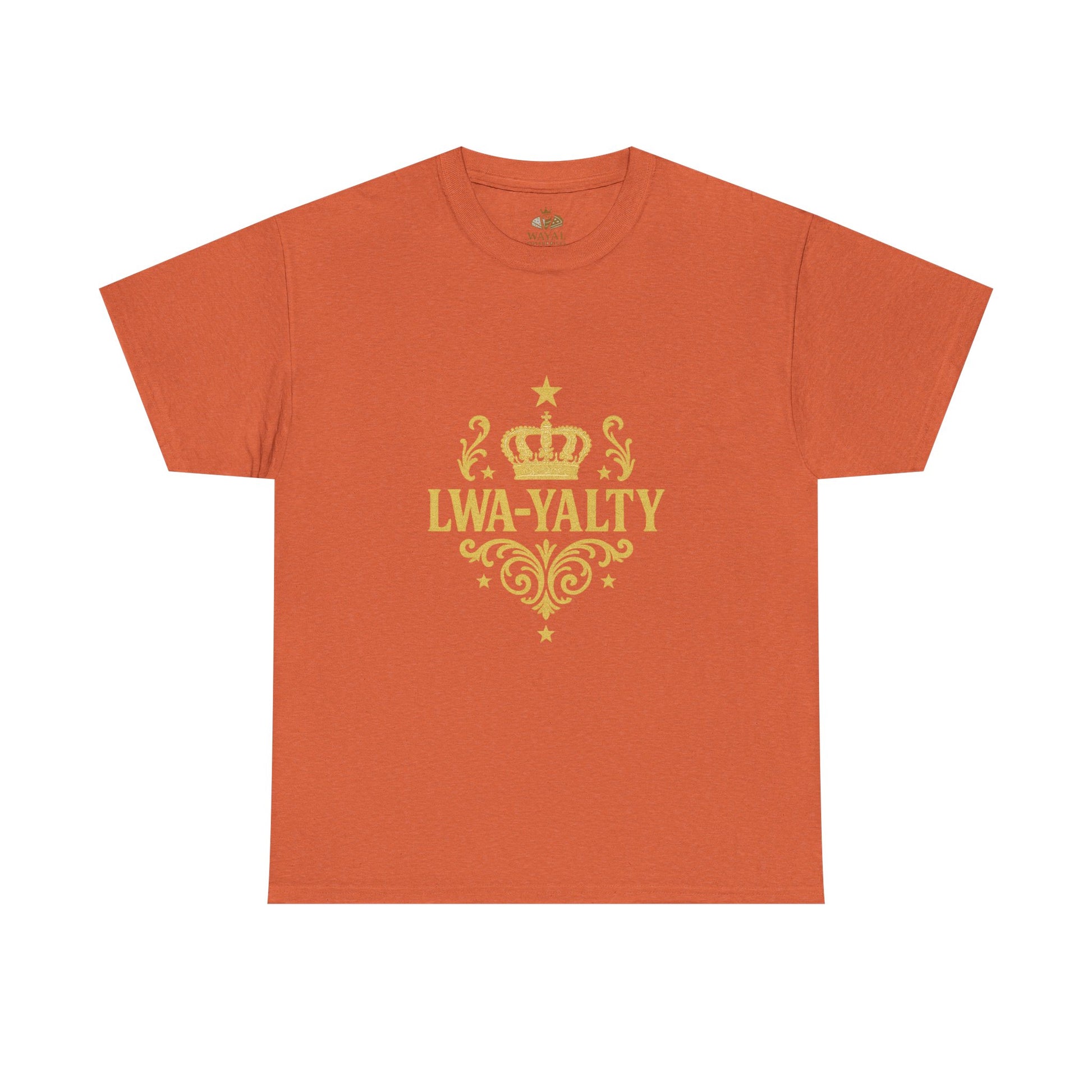 Crown Loyalty Tee - Unisex Heavy Cotton Shirt for Casual Wear, Gift for Royalty Lovers, Birthday, Friendship, Family Events - Wayal Store
