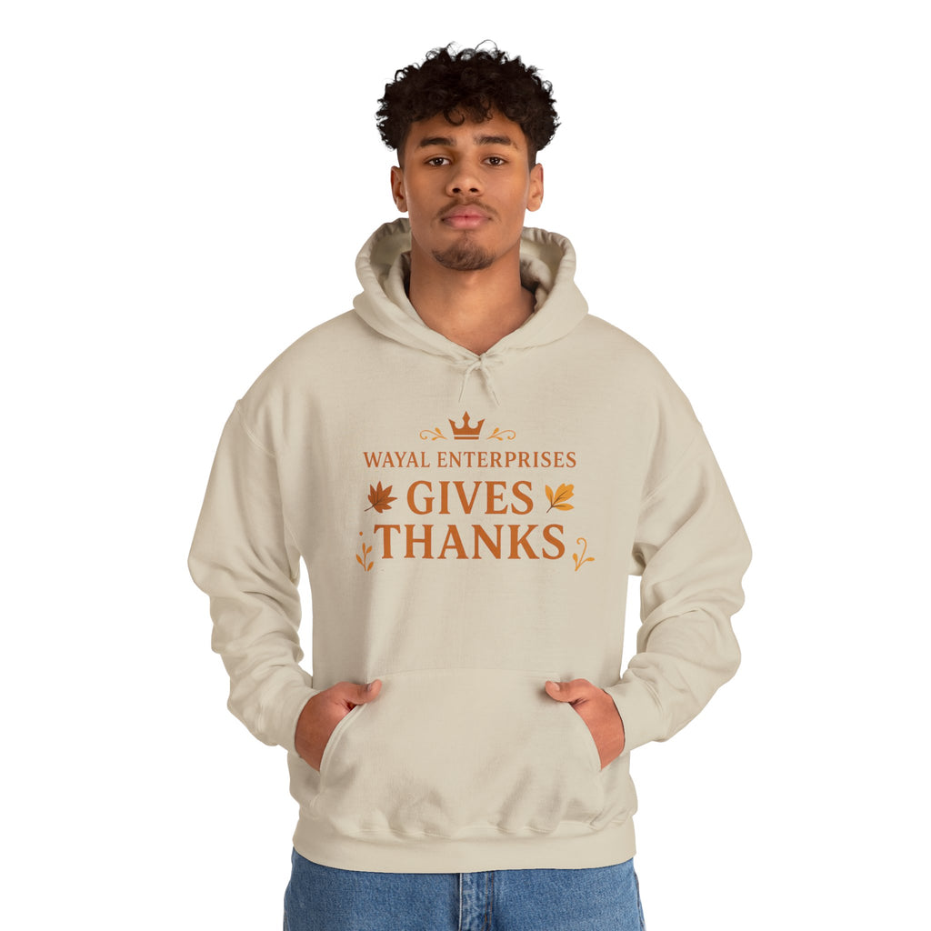 Thanksgiving Hoodie - Unisex Heavy Blend™ Sweatshirt with 'Gives Thanks' Design - Wayal Store