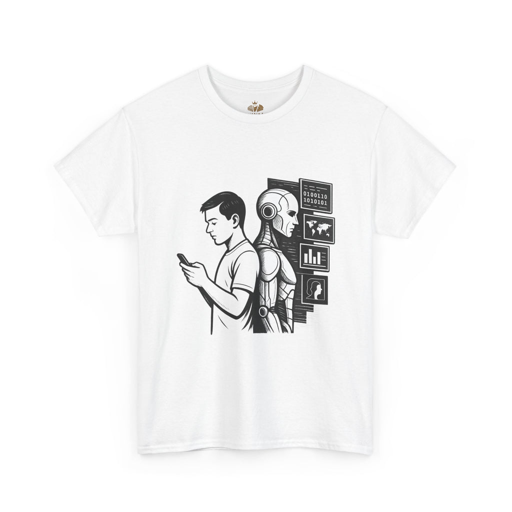 Tech-Inspired Unisex Heavy Cotton Tee - Ideal for Tech Lovers, Gifts for Men & Women, Casual Wear, Everyday Comfort, Unique Graphic T-Shirt - Wayal Store