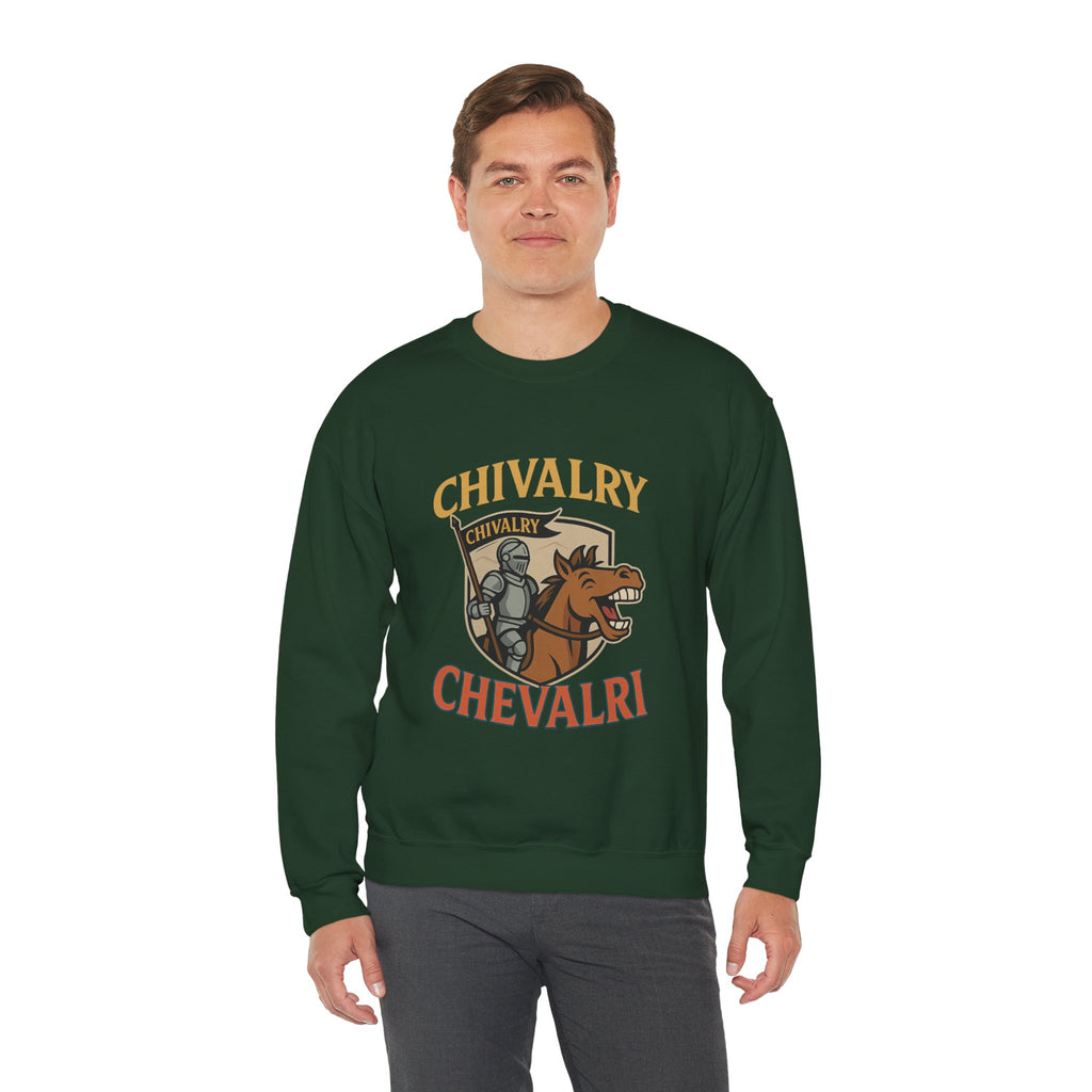 Chivalry Crewneck Sweatshirt, Unisex Heavy Blend, Cozy Casual Wear, Gift for Gamers, Renaissance Fair Apparel, Everyday Comfort - Wayal Store