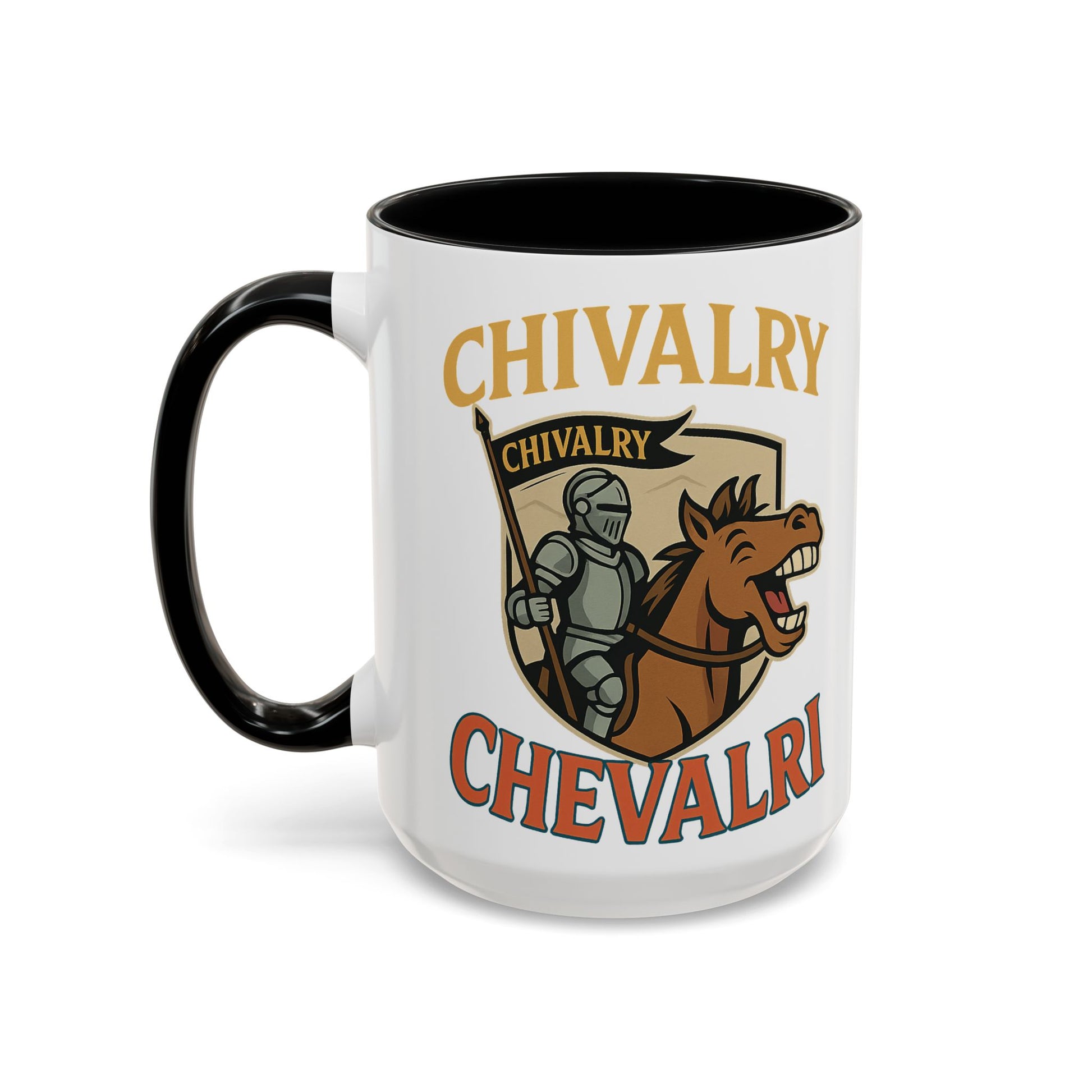 Chivalry Accent Coffee Mug, Warrior Gift, Knight Themed Cup, Medieval Decor, Unique Coffee Lover Present, Fun Office Mug - Wayal Store