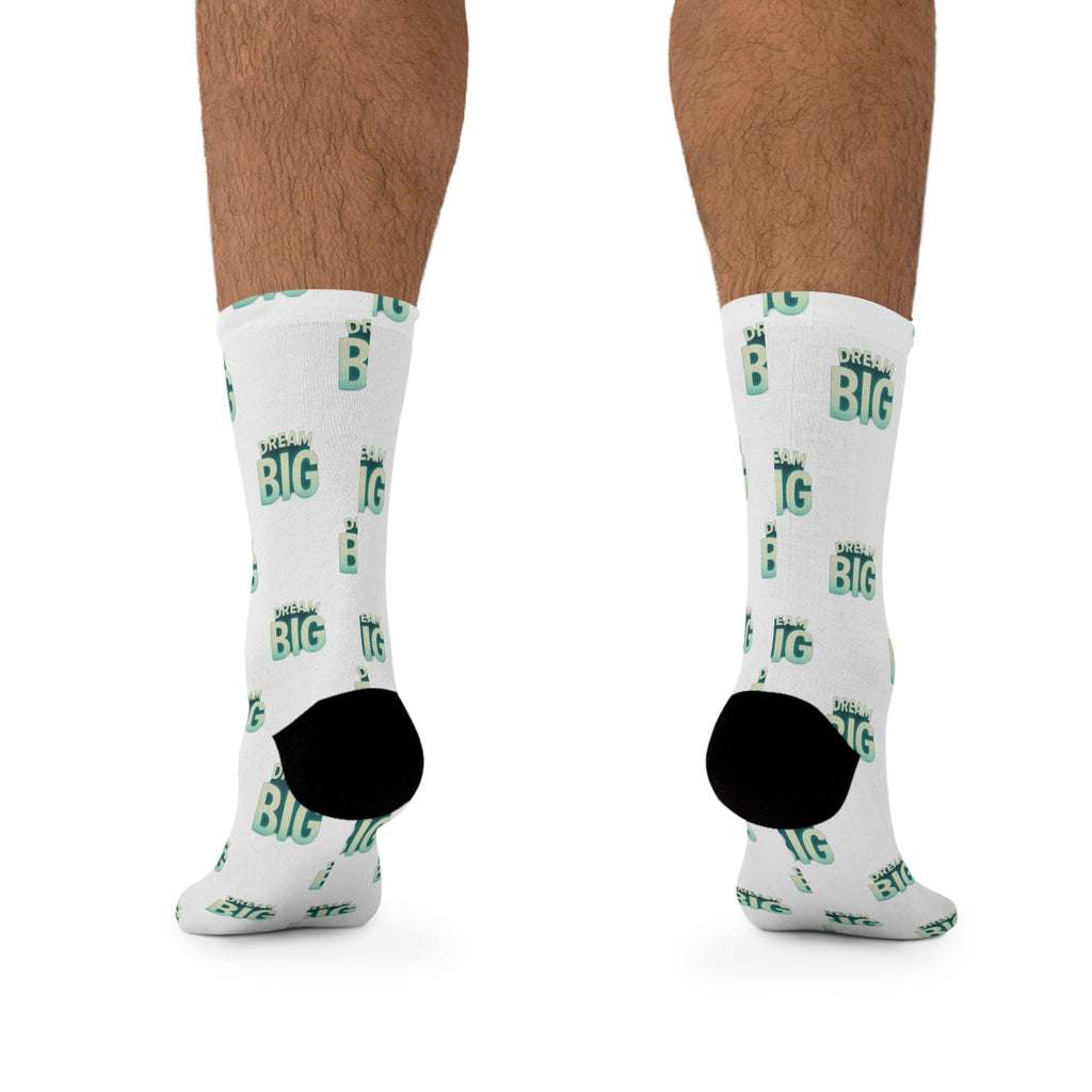 Eco-Friendly Recycled Poly Socks - Dream Big Design - Wayal Store