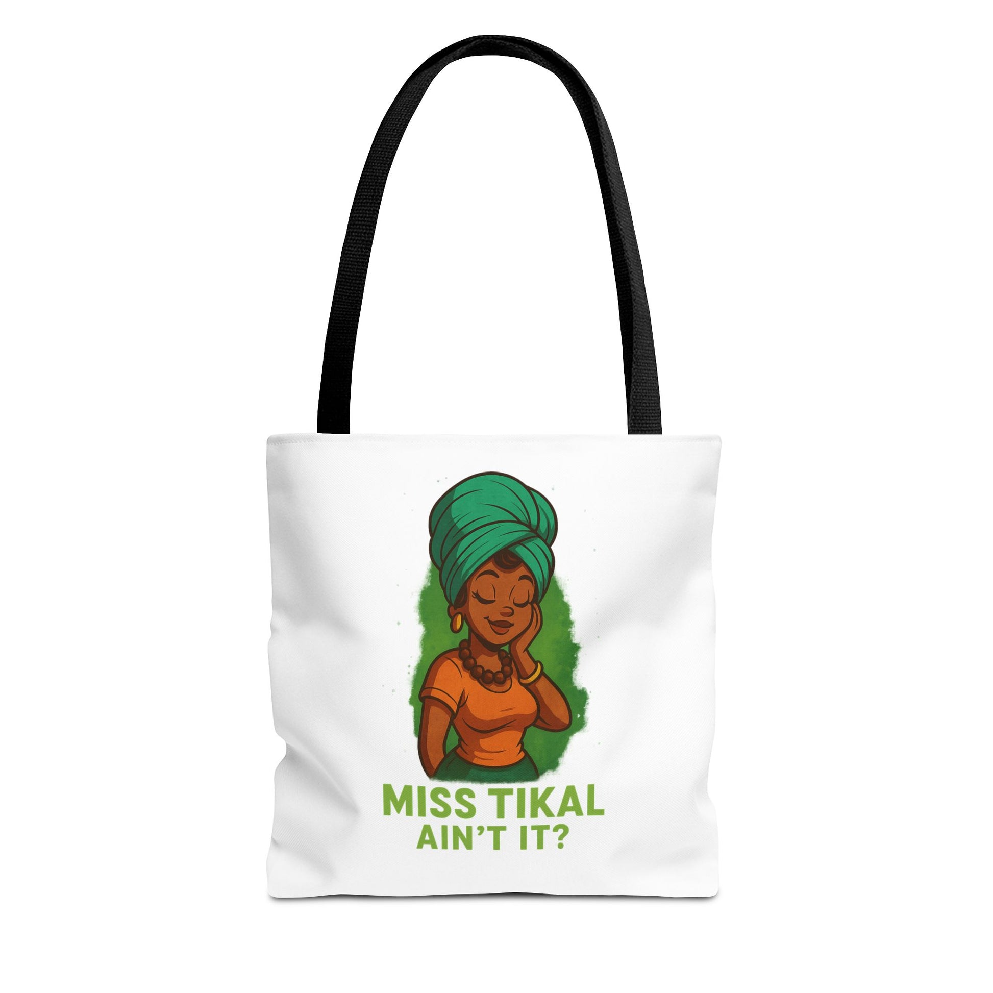Miss Tikal Ain't It? Tote Bag - Stylish, Fun, Everyday Carryall, Perfect for Gifts, Eco-Friendly Shopping, Casual Days, Travel Buddy - Wayal Store
