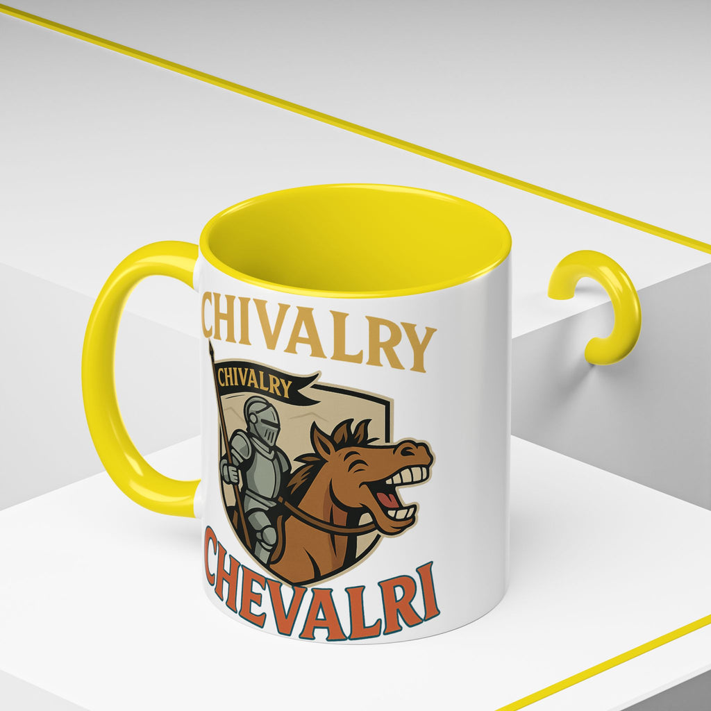 Chivalry Accent Coffee Mug, Warrior Gift, Knight Themed Cup, Medieval Decor, Unique Coffee Lover Present, Fun Office Mug - Wayal Store