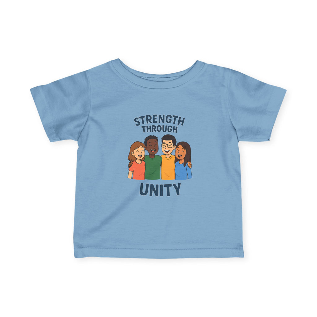 Unity Message Infant Tee - Strength Through Unity, Baby Shirt, Toddler Tee, Kids Apparel, Family Reunion Outfit - Wayal Store