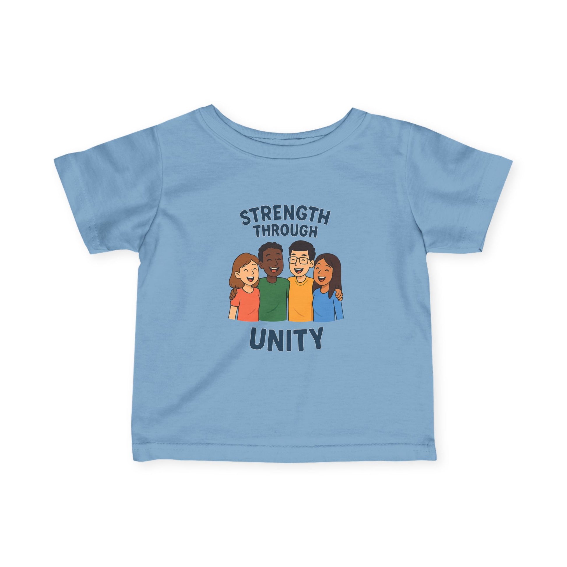 Unity Message Infant Tee - Strength Through Unity, Baby Shirt, Toddler Tee, Kids Apparel, Family Reunion Outfit - Wayal Store