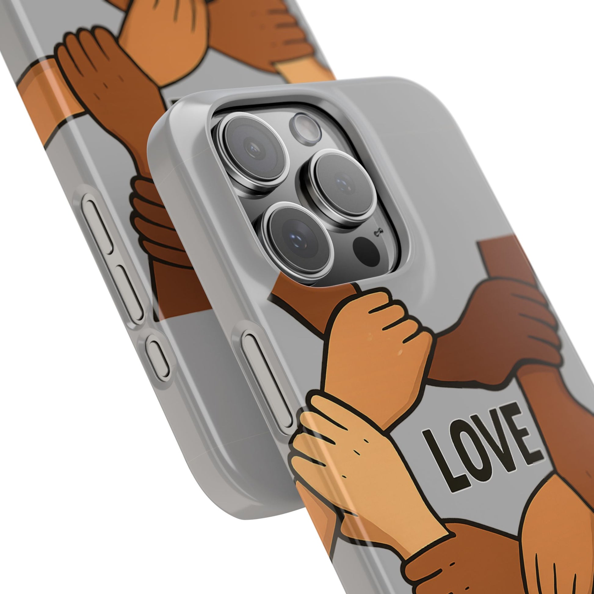 Unity Theme Slim Phone Cases - Love Peace Unity, Gift for Activists, Phone Accessories for Peace Lovers, Unique Phone Covers - Wayal Store