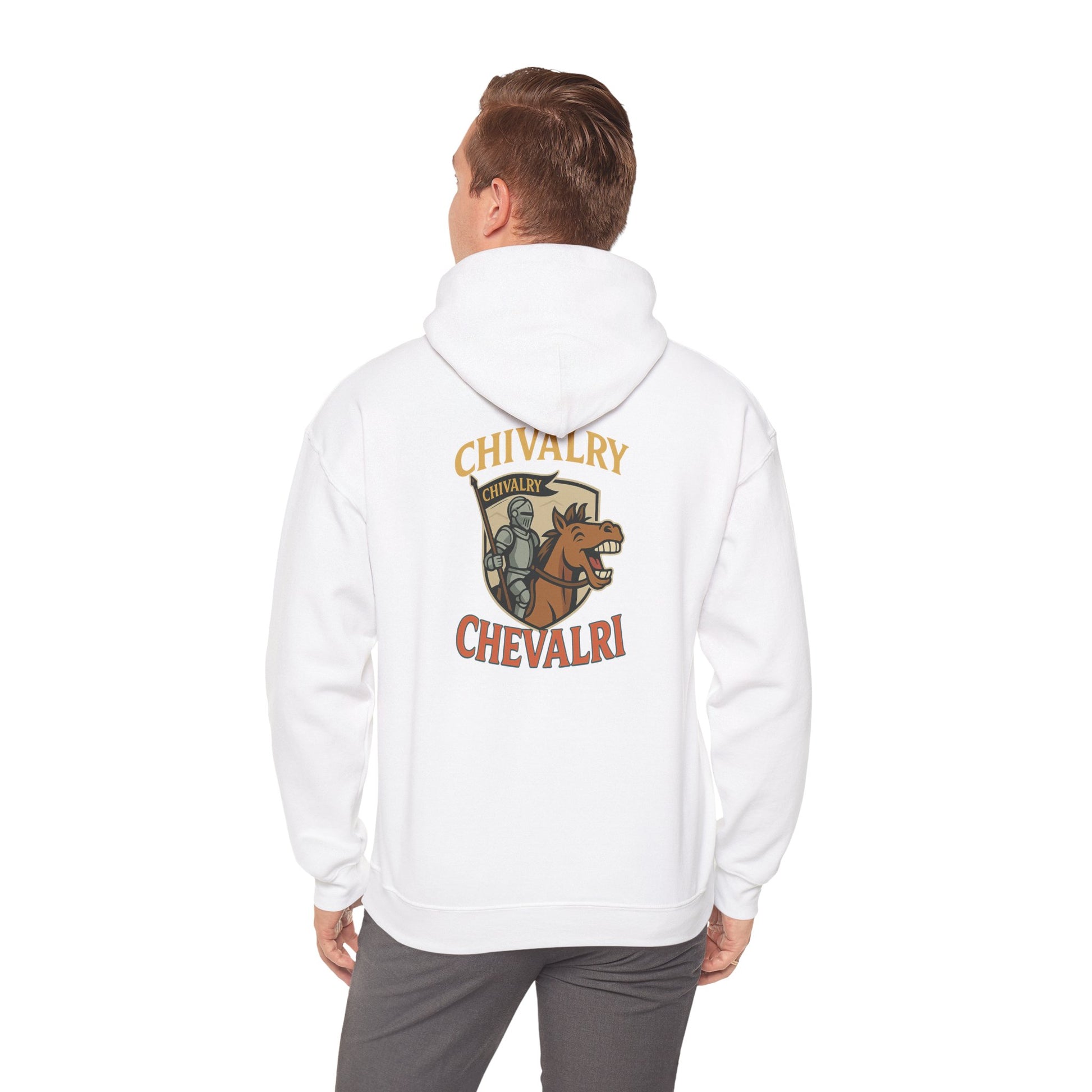 Custom Hooded Sweatshirt for Knights & Pizza Lovers | Cozy Gift, College Apparel, Fun Hoodie, Vegan Merch - Wayal Store