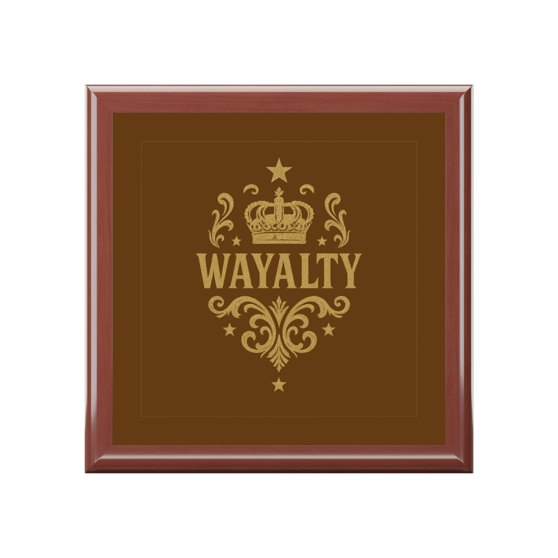 Elegant Black Jewelry Box with Gold 'Wayalty' Design, Luxurious Gift for Her, Keepsake Organizer, Bridal Shower Gift, Birthday Gift - Wayal Store