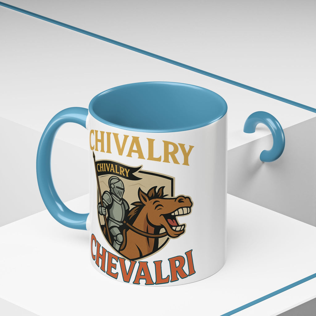 Chivalry Accent Coffee Mug, Warrior Gift, Knight Themed Cup, Medieval Decor, Unique Coffee Lover Present, Fun Office Mug - Wayal Store