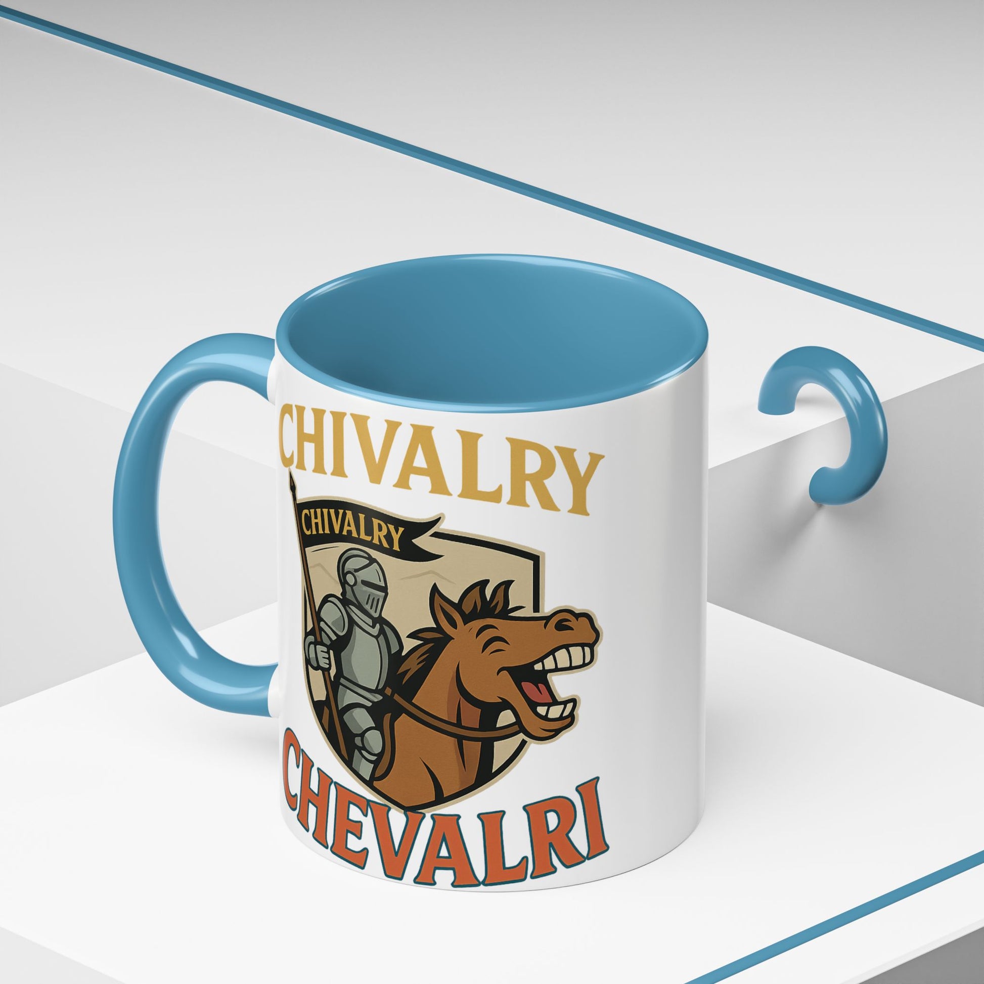 Chivalry Accent Coffee Mug, Warrior Gift, Knight Themed Cup, Medieval Decor, Unique Coffee Lover Present, Fun Office Mug - Wayal Store