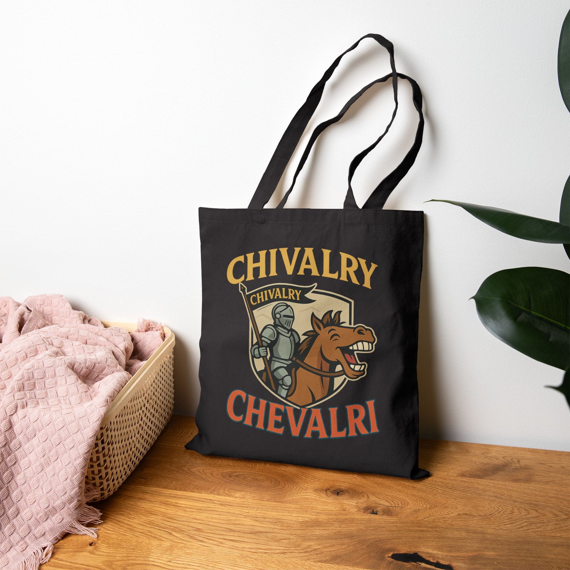 Chivalry Knight Tote Bag | Eco-Friendly Grocery, Beach, and Everyday Bag, Gift for Medieval Lovers - Wayal Store