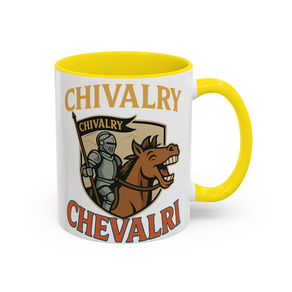 Chivalry Accent Coffee Mug, Warrior Gift, Knight Themed Cup, Medieval Decor, Unique Coffee Lover Present, Fun Office Mug - Wayal Store