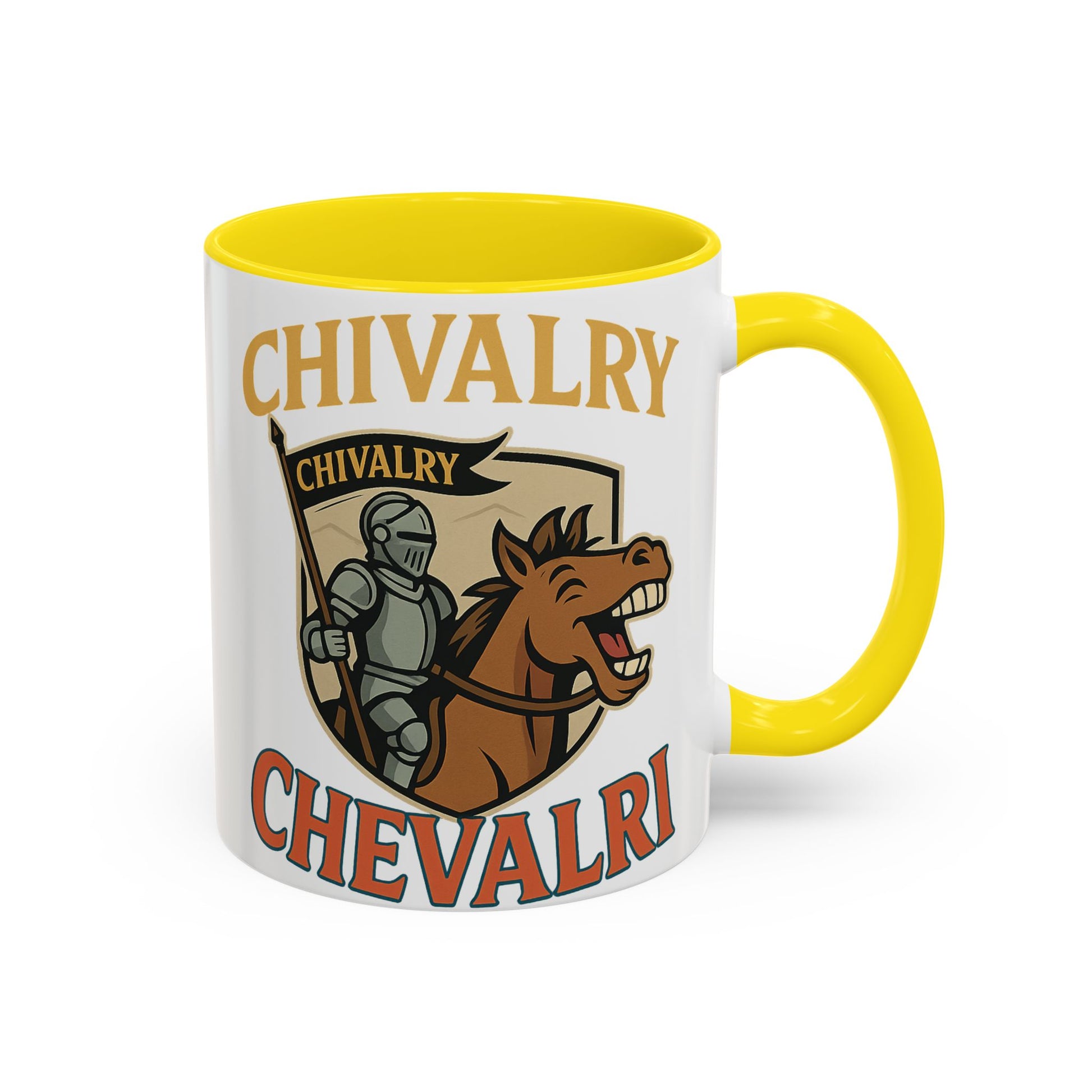Chivalry Accent Coffee Mug, Warrior Gift, Knight Themed Cup, Medieval Decor, Unique Coffee Lover Present, Fun Office Mug - Wayal Store