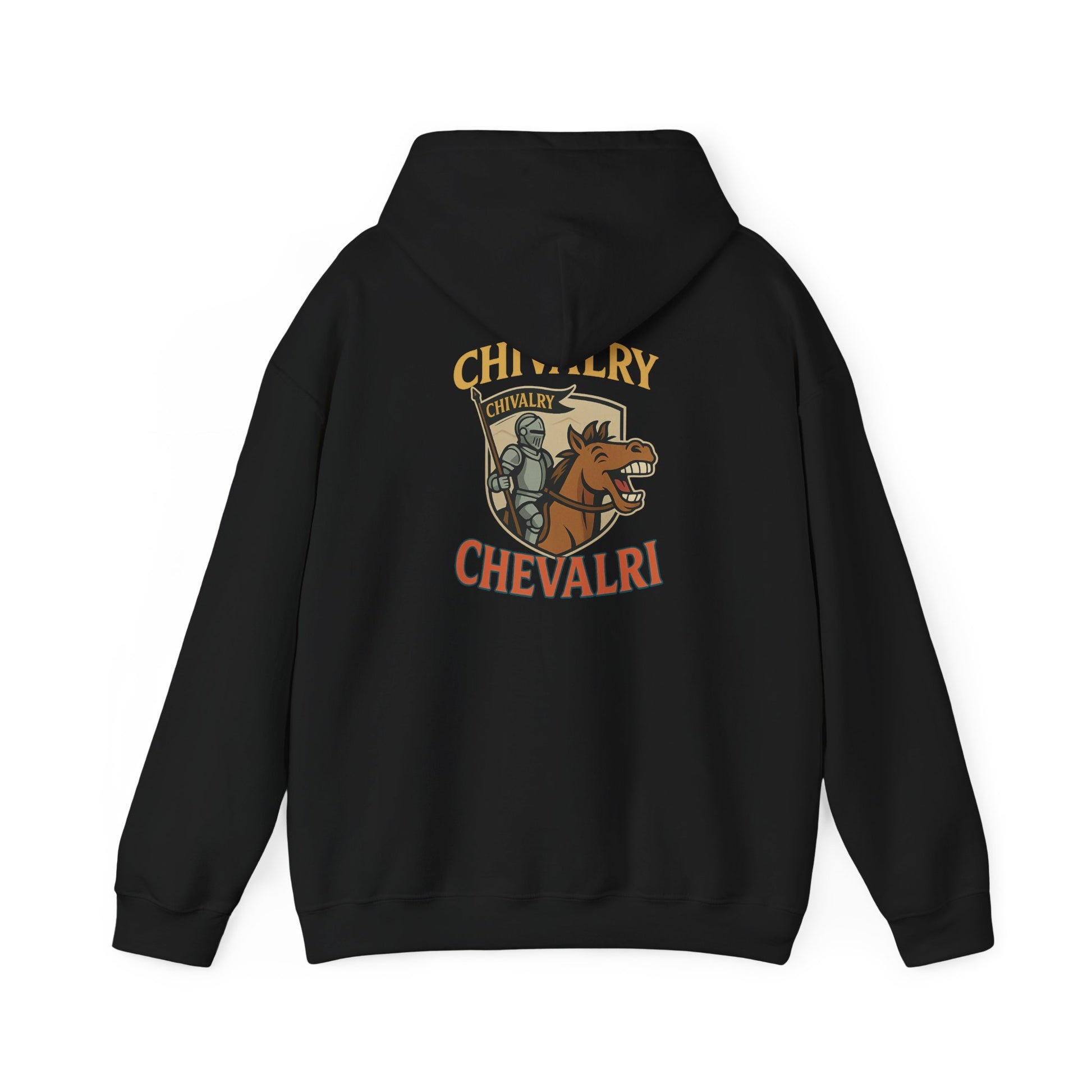 Custom Hooded Sweatshirt for Knights & Pizza Lovers | Cozy Gift, College Apparel, Fun Hoodie, Vegan Merch - Wayal Store