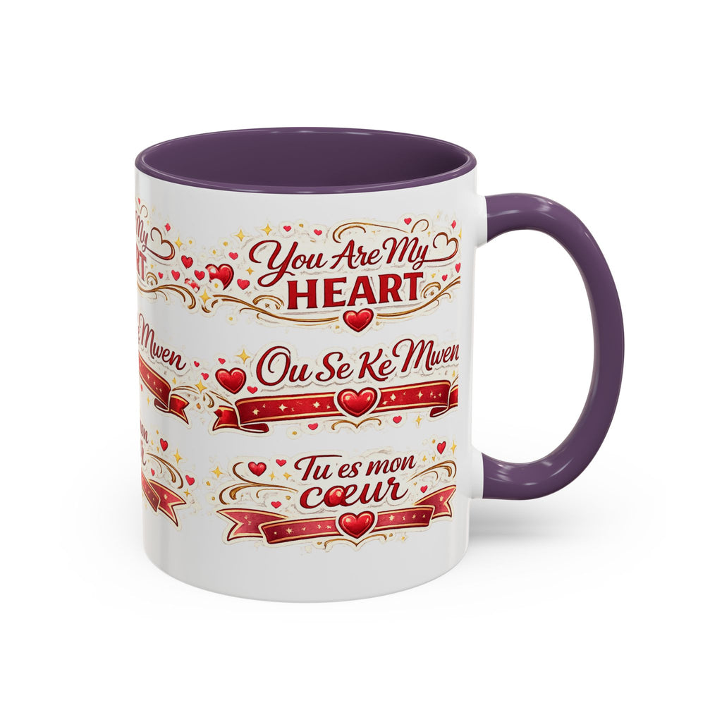You Are My Heart Accent Coffee Mug – Multilingual Love Gift (11/15oz) - Wayal Store