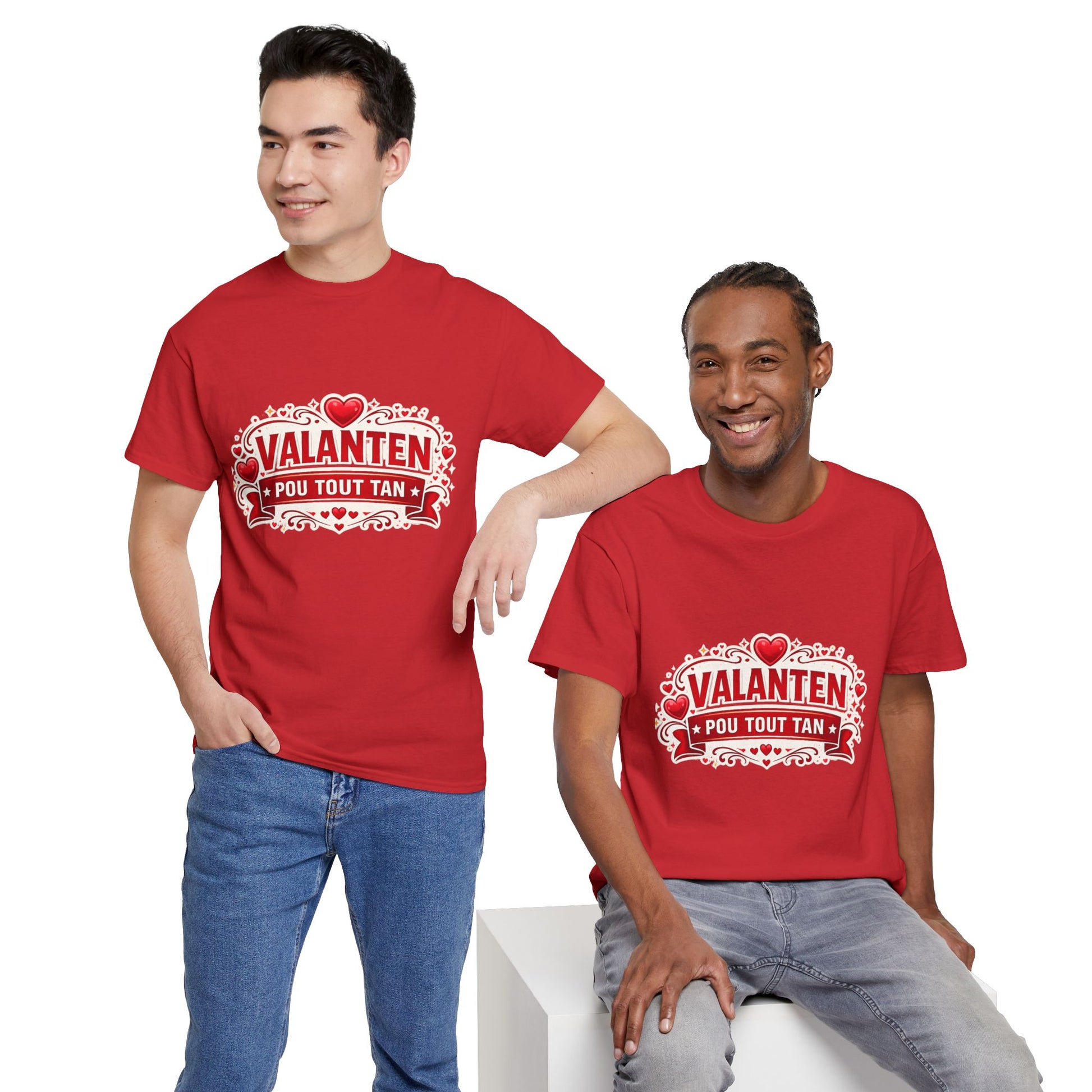 Valanten Pou Tout Tan Tee — Haitian Creole Valentine T-Shirt - Wayal Store