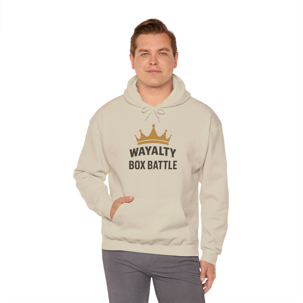 Wayalty Box Battle Hoodie — Crown Logo Pullover for Gaming Fans
