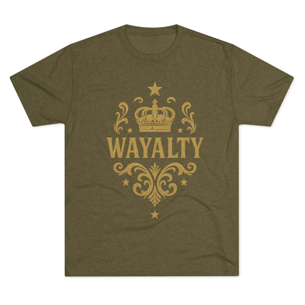 Unisex Tri-Blend Crew Tee - 'Wayalty' Crown Design - Casual Wear for Every Occasion - Wayal Store
