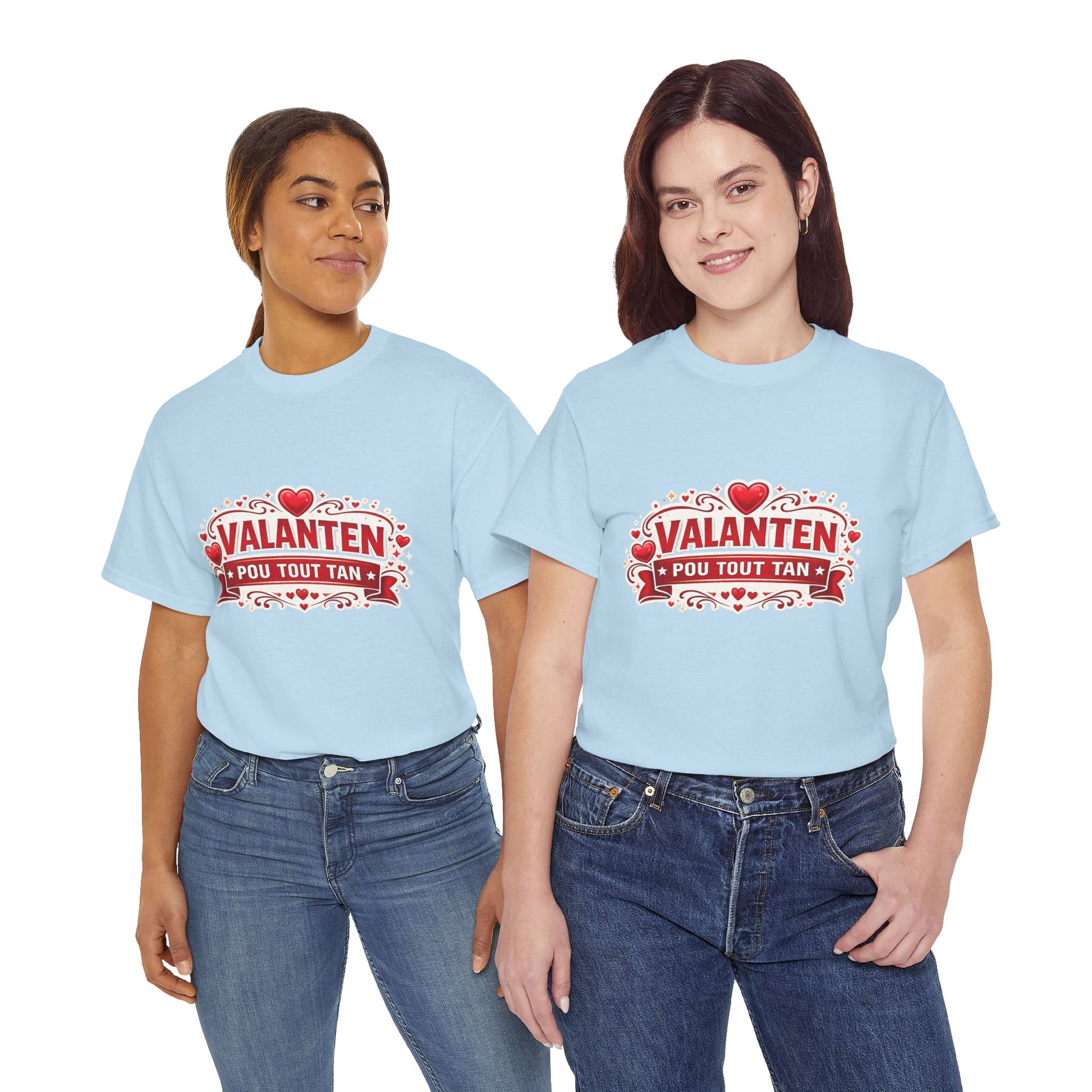 Valanten Pou Tout Tan Tee — Haitian Creole Valentine T-Shirt - Wayal Store