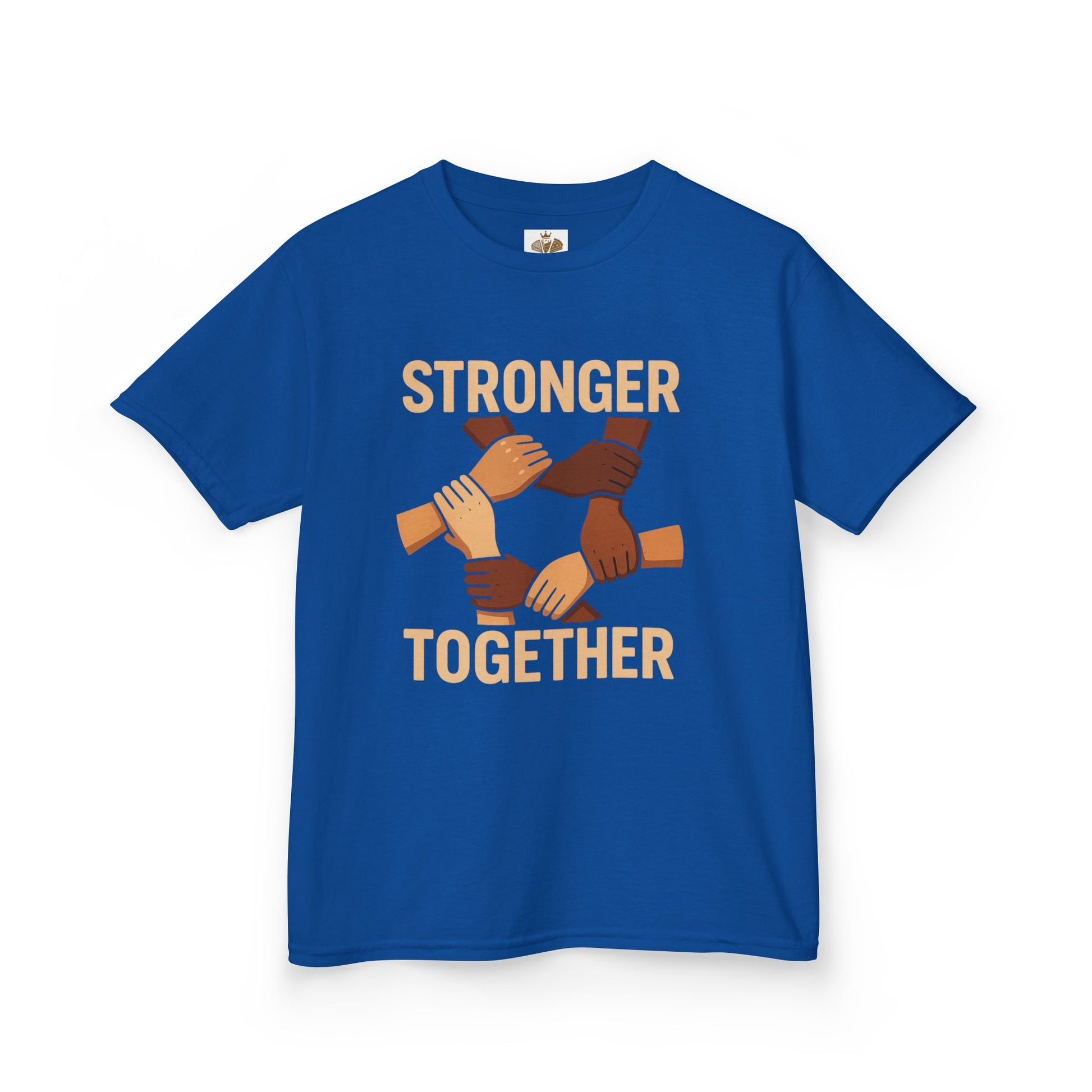 Kids T-Shirt Front | Stronger Together | Diversity, Unity, Friendship, Empowerment, Team Spirit - Wayal Store