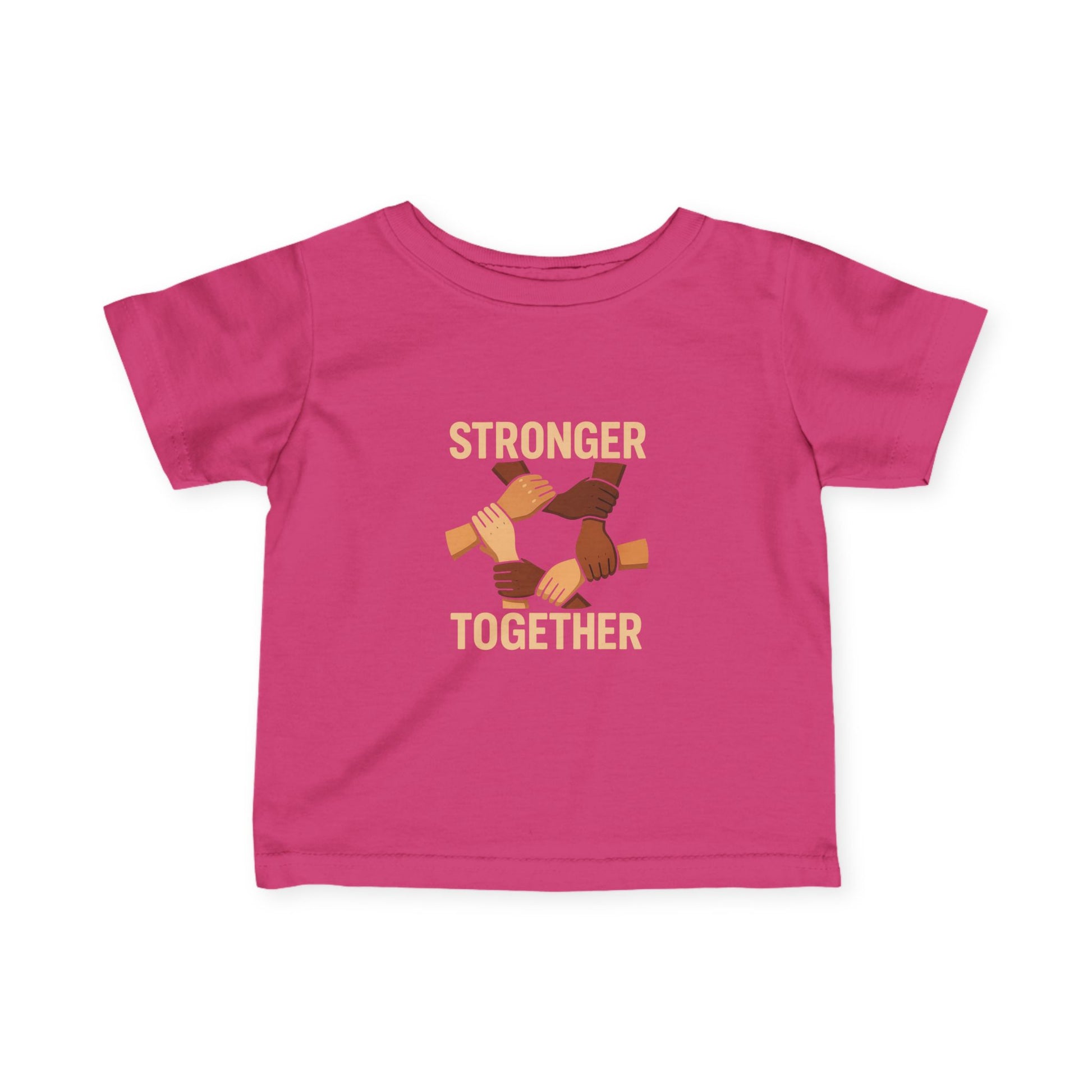Stronger Together Infant Tee - Unity and Love, Baby Shirt, Gift for New Parents, Toddler Apparel, Social Awareness Kids Wear - Wayal Store