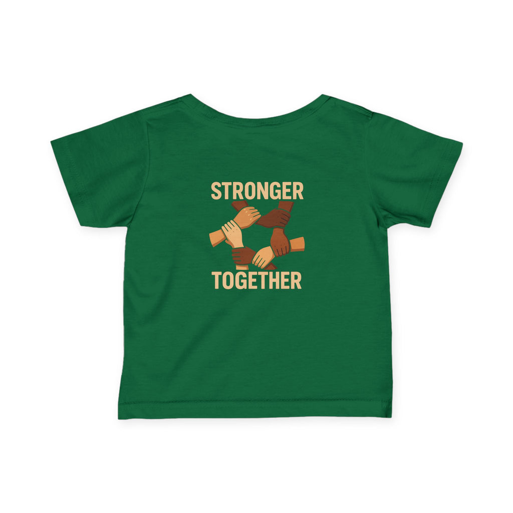 Stronger Together Infant Tee - Unity and Love, Baby Shirt, Gift for New Parents, Toddler Apparel, Social Awareness Kids Wear - Wayal Store