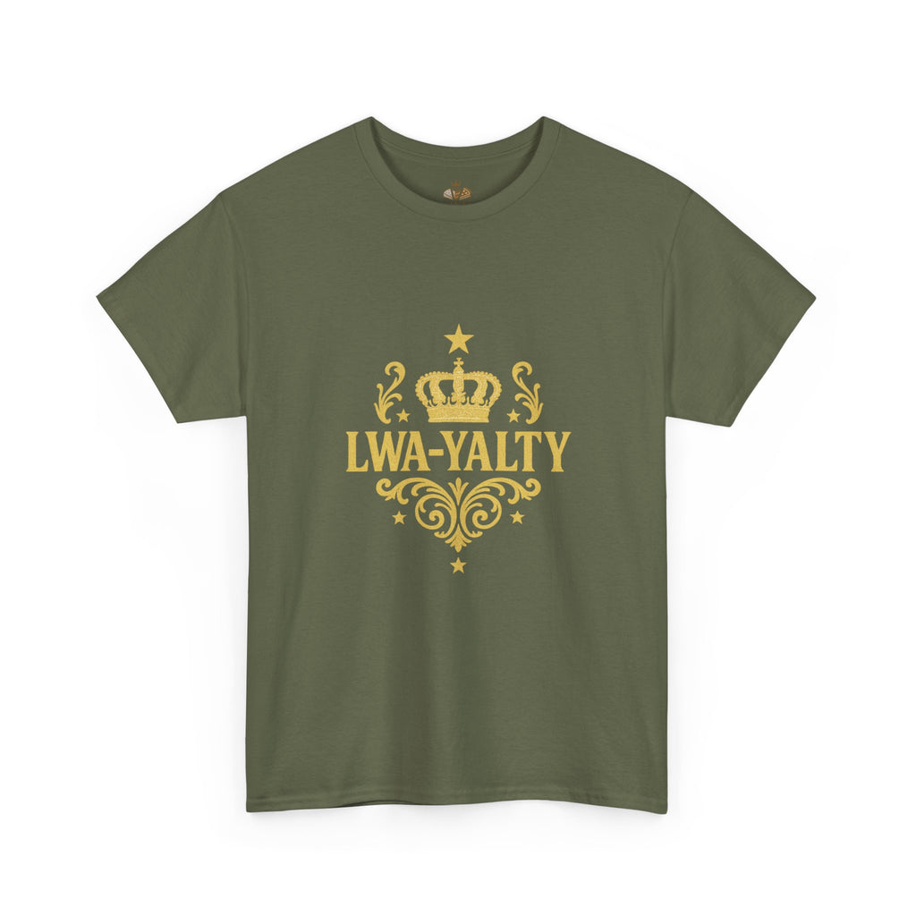Crown Loyalty Tee - Unisex Heavy Cotton Shirt for Casual Wear, Gift for Royalty Lovers, Birthday, Friendship, Family Events - Wayal Store