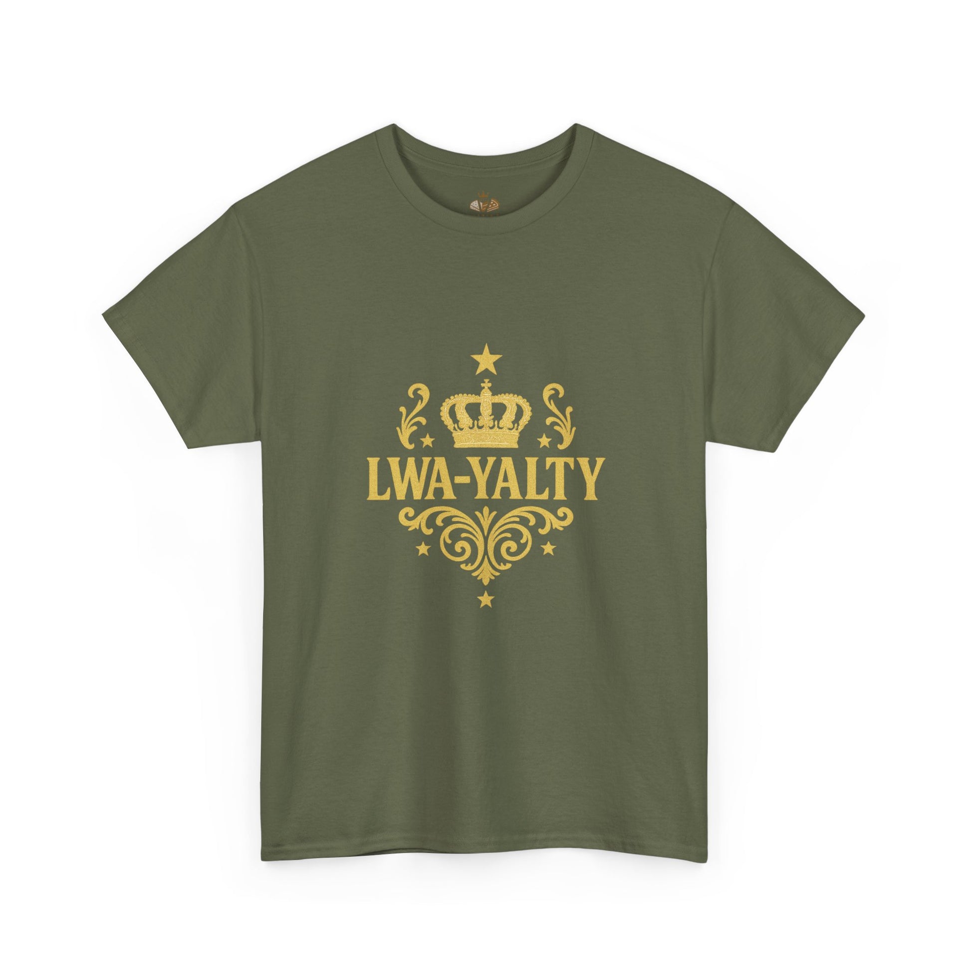 Crown Loyalty Tee - Unisex Heavy Cotton Shirt for Casual Wear, Gift for Royalty Lovers, Birthday, Friendship, Family Events - Wayal Store