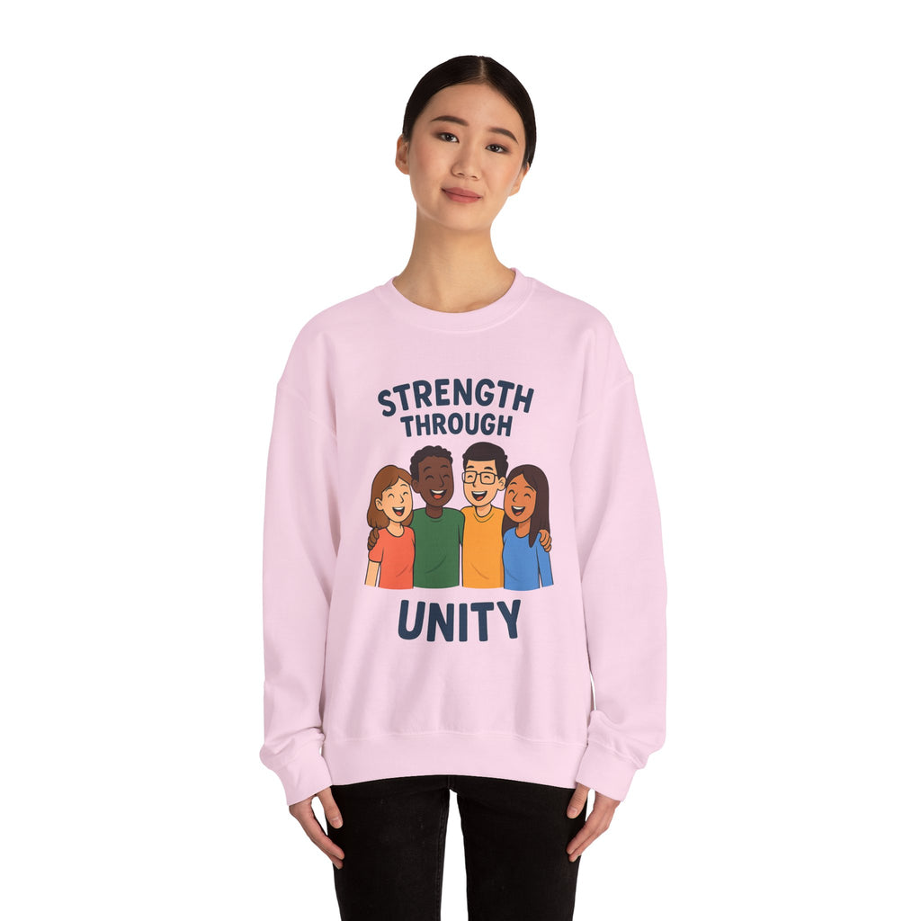 Unity Crewneck Sweatshirt, Strength Through Unity Sweater, Cozy Unisex Sweatshirt, Friendship Gift, Ideal for Team Events - Wayal Store