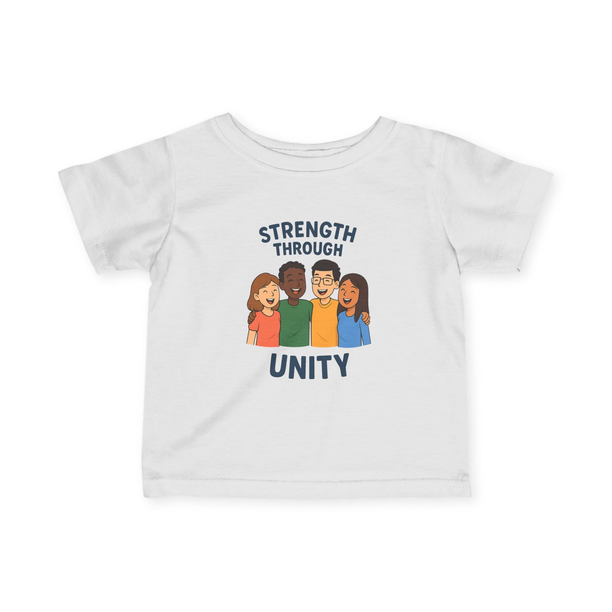 Unity Message Infant Tee - Strength Through Unity, Baby Shirt, Toddler Tee, Kids Apparel, Family Reunion Outfit - Wayal Store