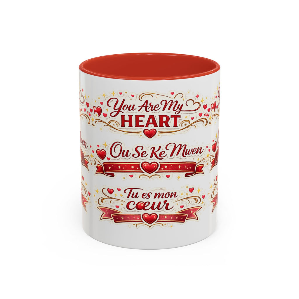 You Are My Heart Accent Coffee Mug – Multilingual Love Gift (11/15oz) - Wayal Store