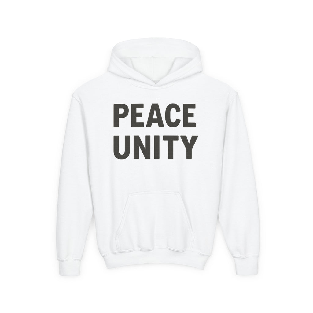 Youth Unity Hooded Sweatshirt | Peace & Unity Graphic | Diversity and Inclusion Apparel | Gift for Friends | Cozy Streetwear | [...] - Wayal Store