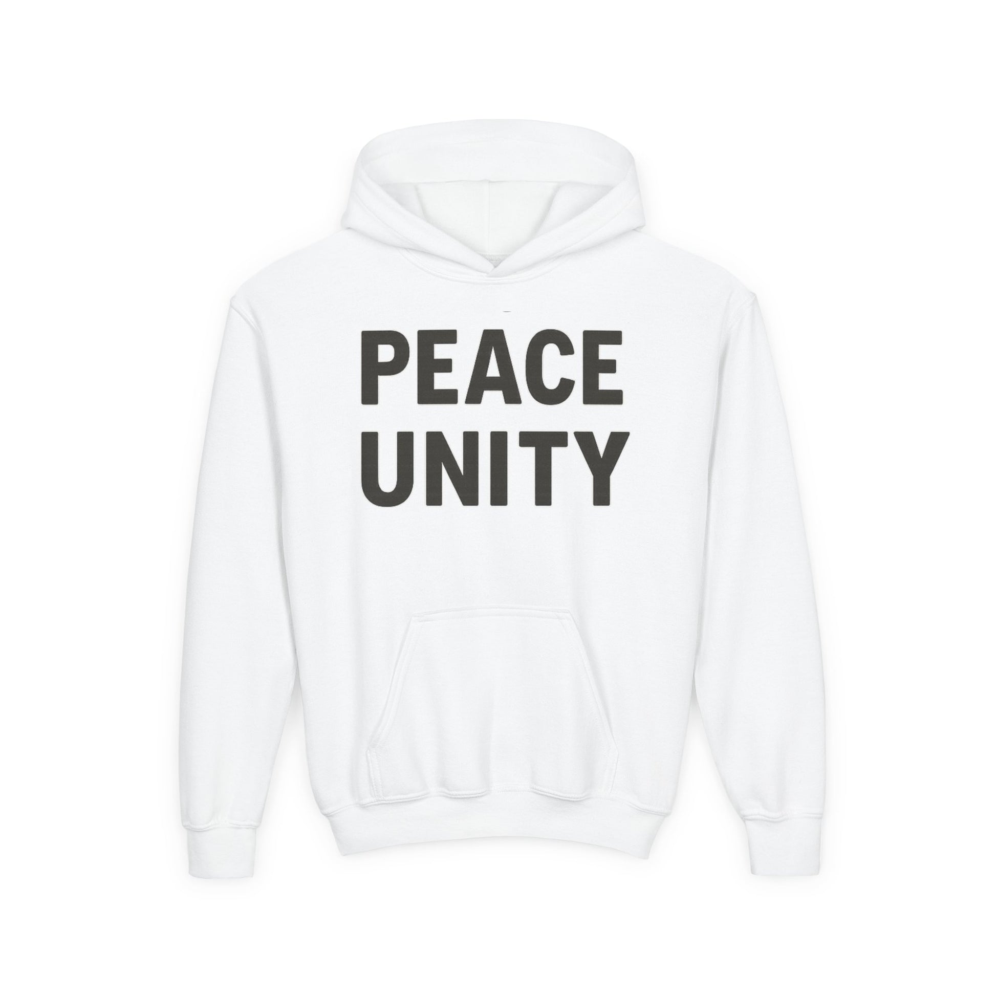 Youth Unity Hooded Sweatshirt | Peace & Unity Graphic | Diversity and Inclusion Apparel | Gift for Friends | Cozy Streetwear | [...] - Wayal Store