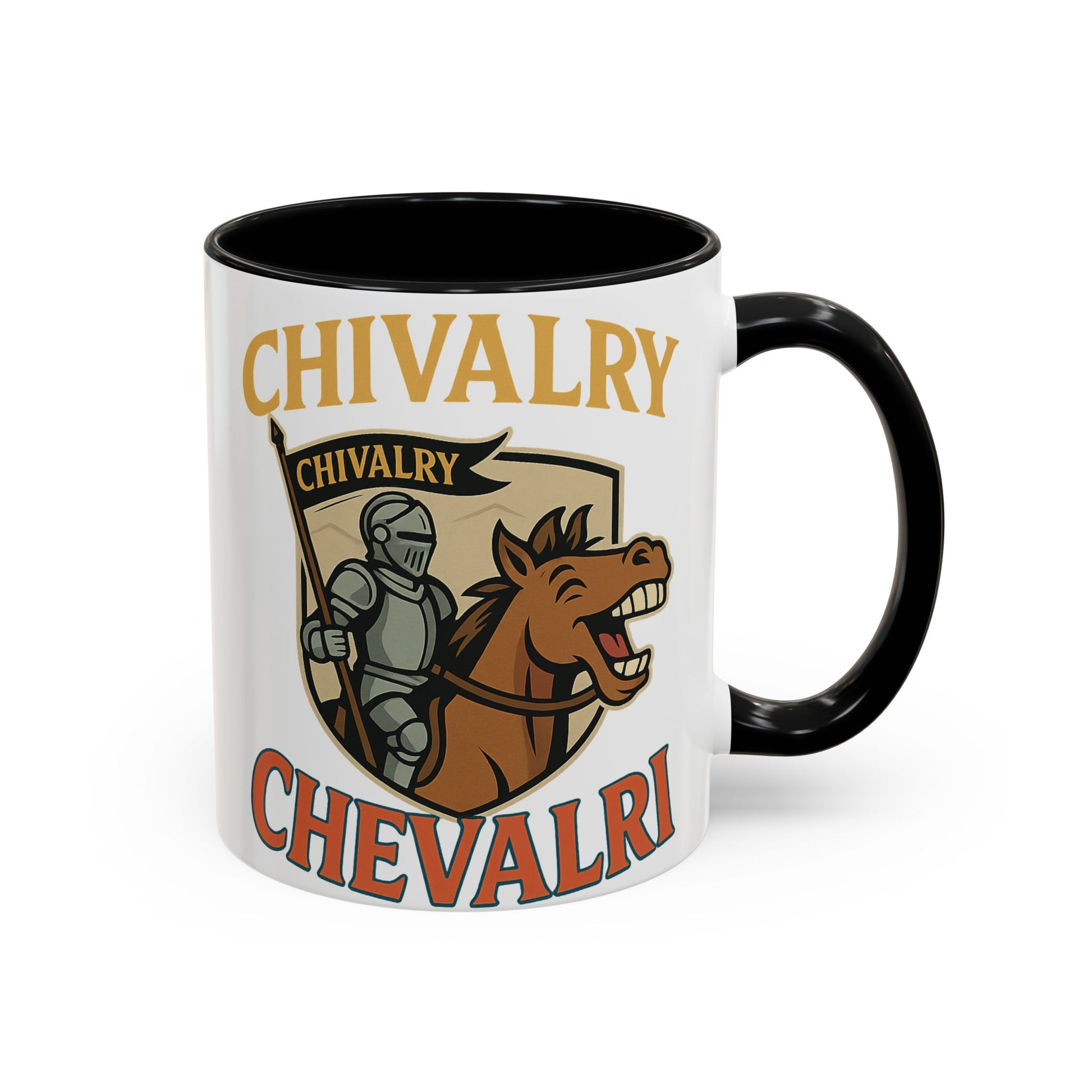Chivalry Accent Coffee Mug, Warrior Gift, Knight Themed Cup, Medieval Decor, Unique Coffee Lover Present, Fun Office Mug - Wayal Store