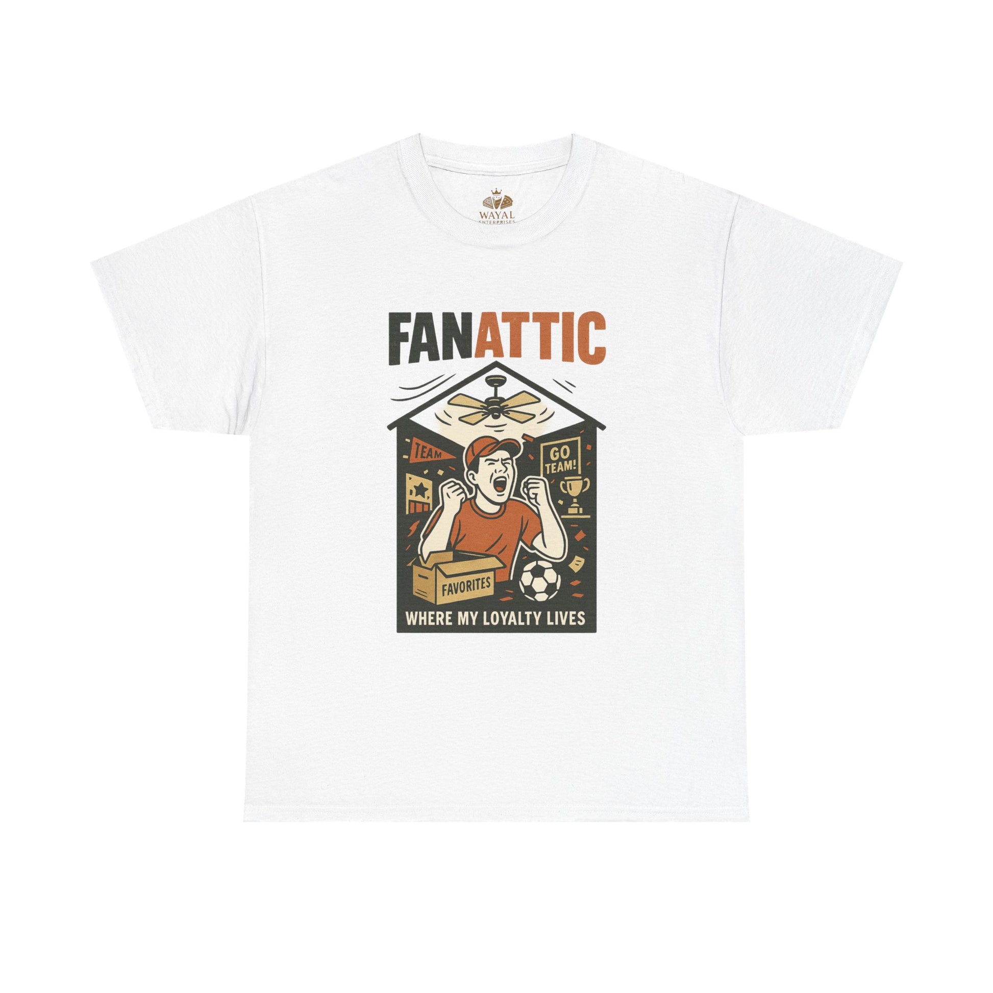 Fanatic Unisex Heavy Cotton Tee - Sports Lover Apparel, Gift for Fans, Casual Wear, Game Day Shirt, Collector's Item - Wayal Store
