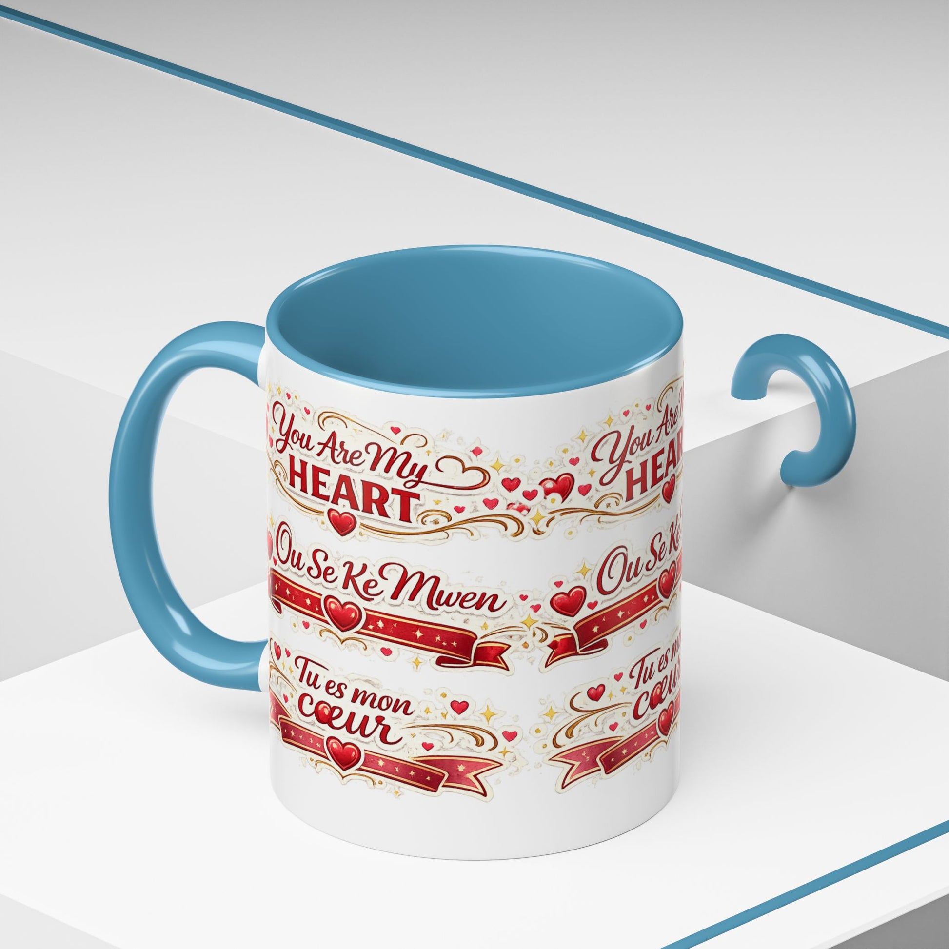 You Are My Heart Accent Coffee Mug – Multilingual Love Gift (11/15oz) - Wayal Store