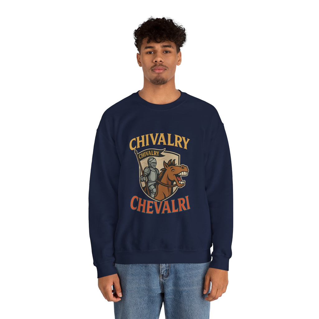 Chivalry Crewneck Sweatshirt, Unisex Heavy Blend, Cozy Casual Wear, Gift for Gamers, Renaissance Fair Apparel, Everyday Comfort - Wayal Store