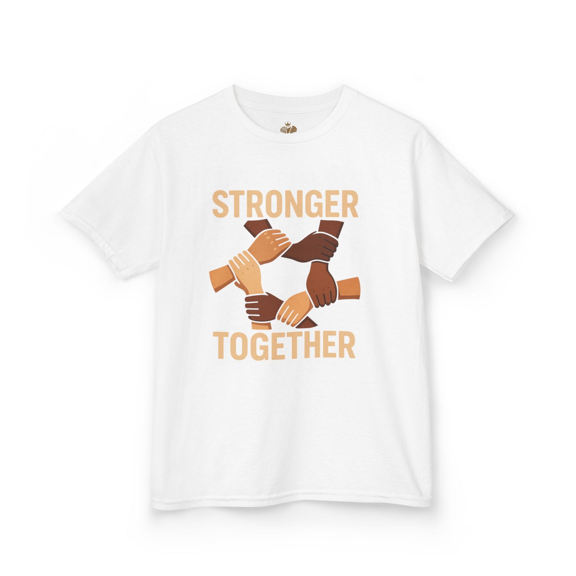 Kids T-Shirt Front | Stronger Together | Diversity, Unity, Friendship, Empowerment, Team Spirit - Wayal Store