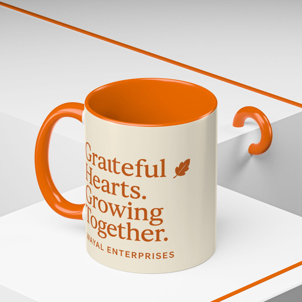 Grateful Hearts Coffee Mug - 11oz & 15oz - Perfect for Cozy Moments
