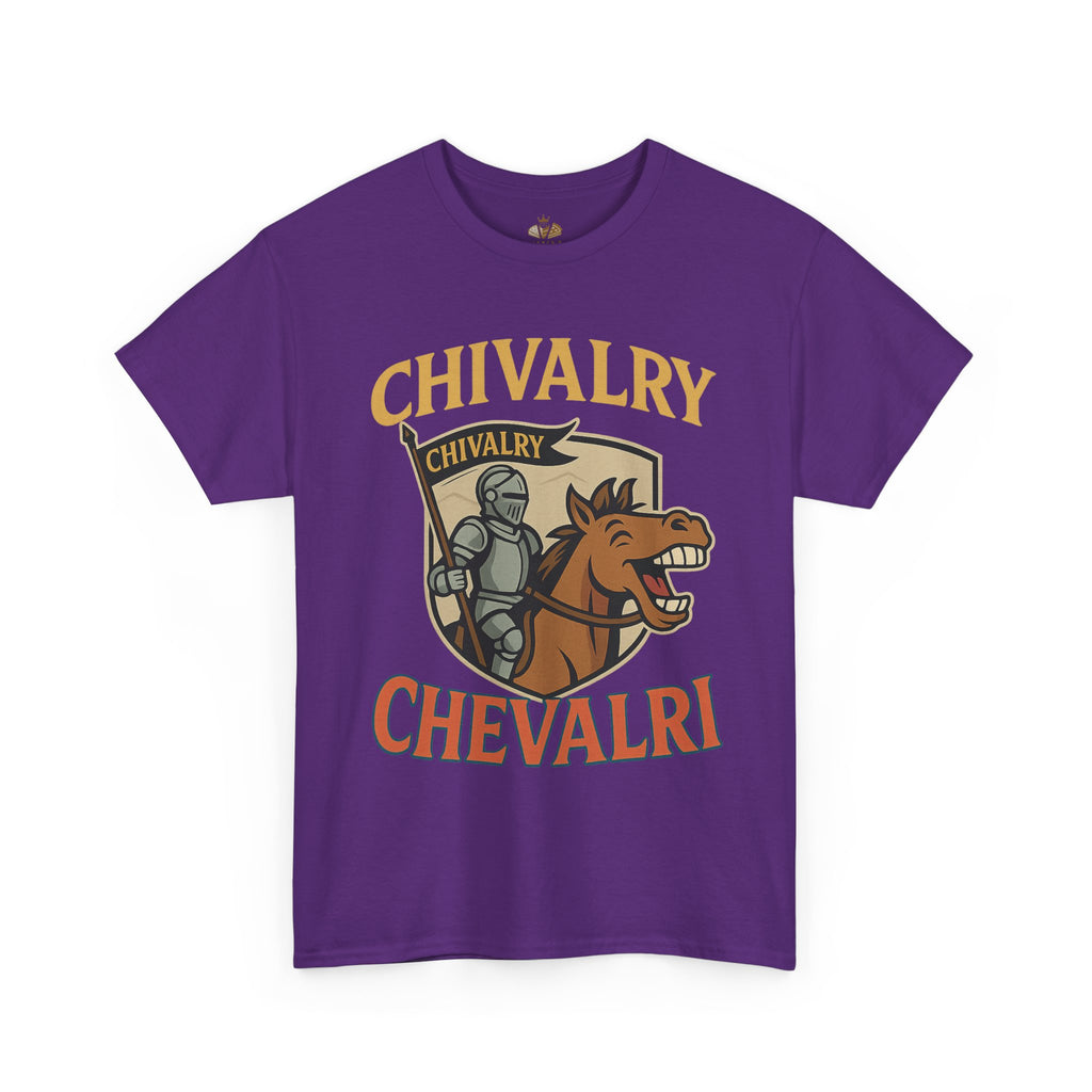 Chivalry-Themed Unisex Heavy Cotton Tee, Knight Shirt, Medieval Fan Apparel, Funny Gift, Renaissance Festival Clothing - Wayal Store