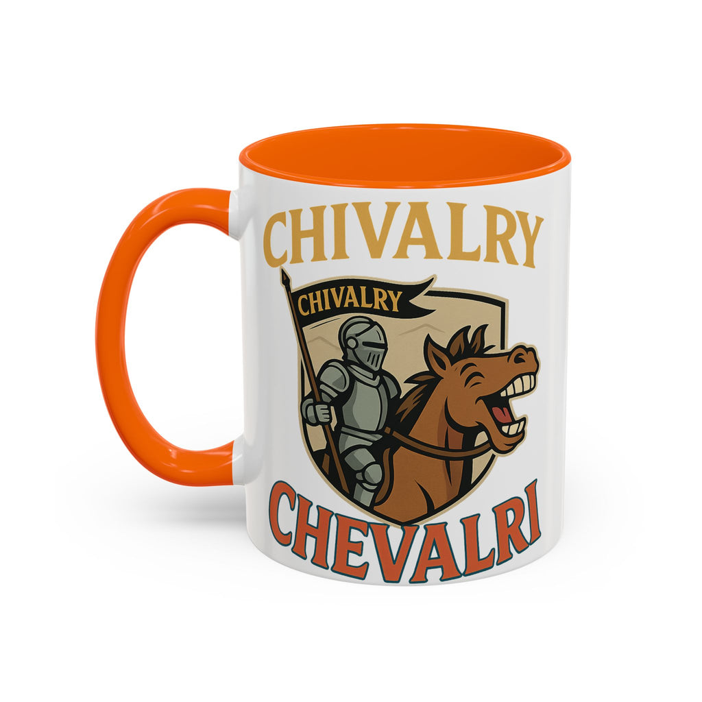 Chivalry Accent Coffee Mug, Warrior Gift, Knight Themed Cup, Medieval Decor, Unique Coffee Lover Present, Fun Office Mug - Wayal Store