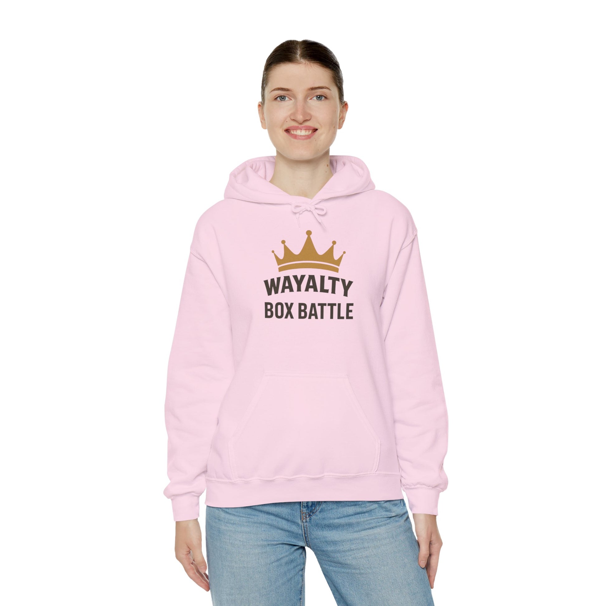 Wayalty Box Battle Hoodie — Crown Logo Pullover for Gaming Fans