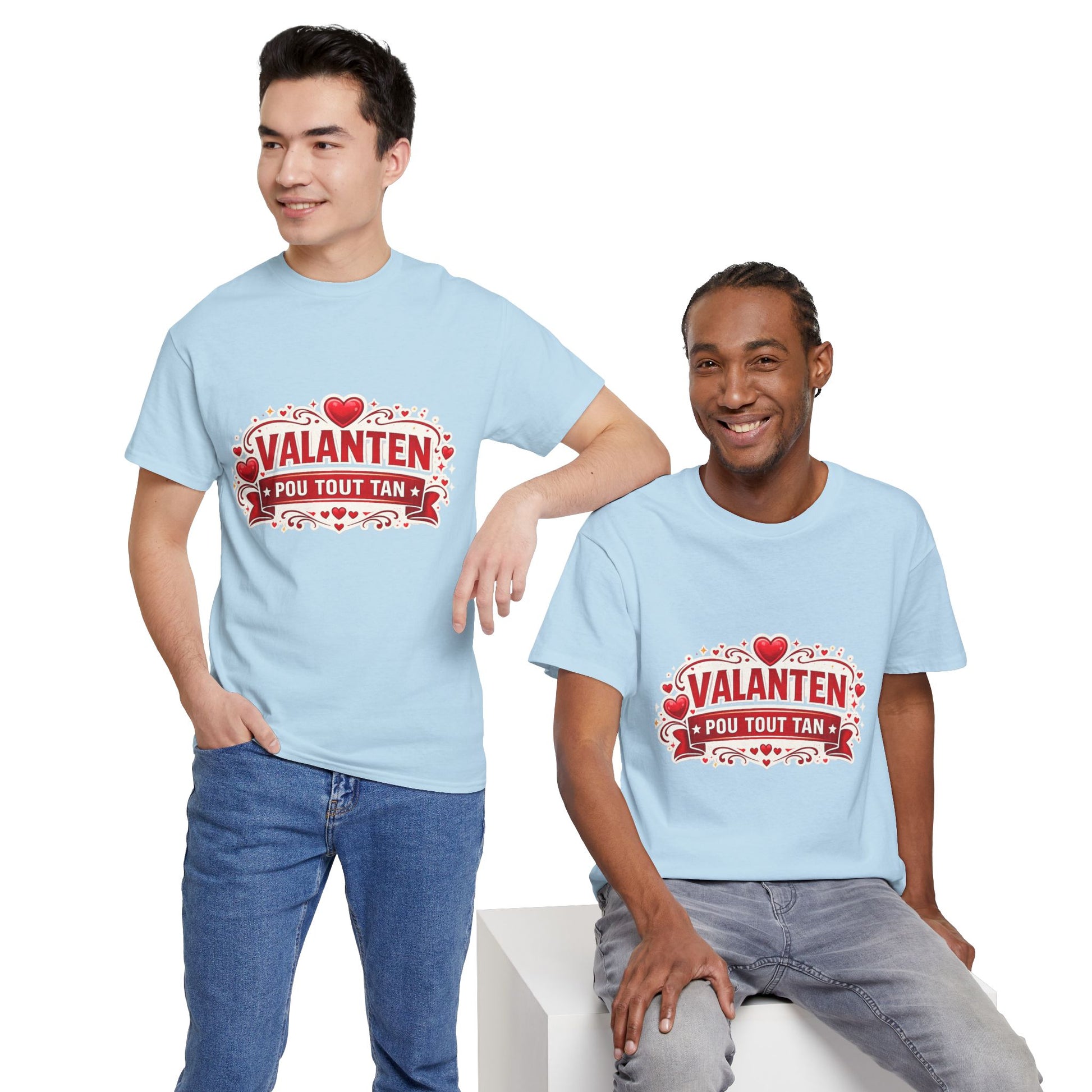 Valanten Pou Tout Tan Tee — Haitian Creole Valentine T-Shirt - Wayal Store